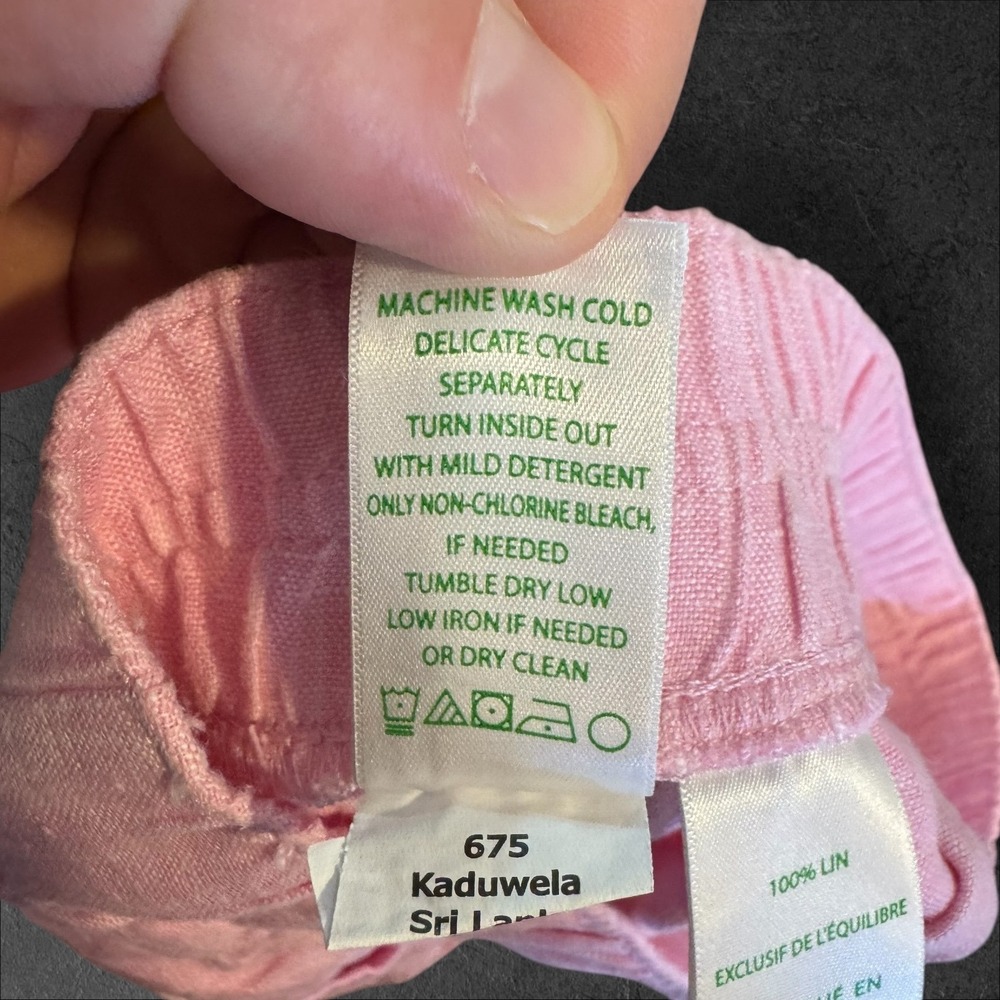 Lilly Pulitzer Lagoon Linen Scallop Hem Short Pink XXS Warm Weather Beach Resort - Picture 9 of 10